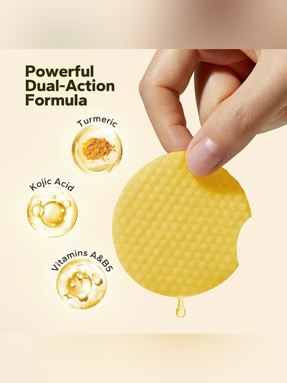 Turmeric & Kojic Acid Cleansing Pads (50 Pads) - Picture 2 of 4